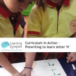 Curriculum in Action - Prewriting to learn letter _H_
