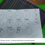 Welcome activity - Drawing smiley before entering classroom (1) copy